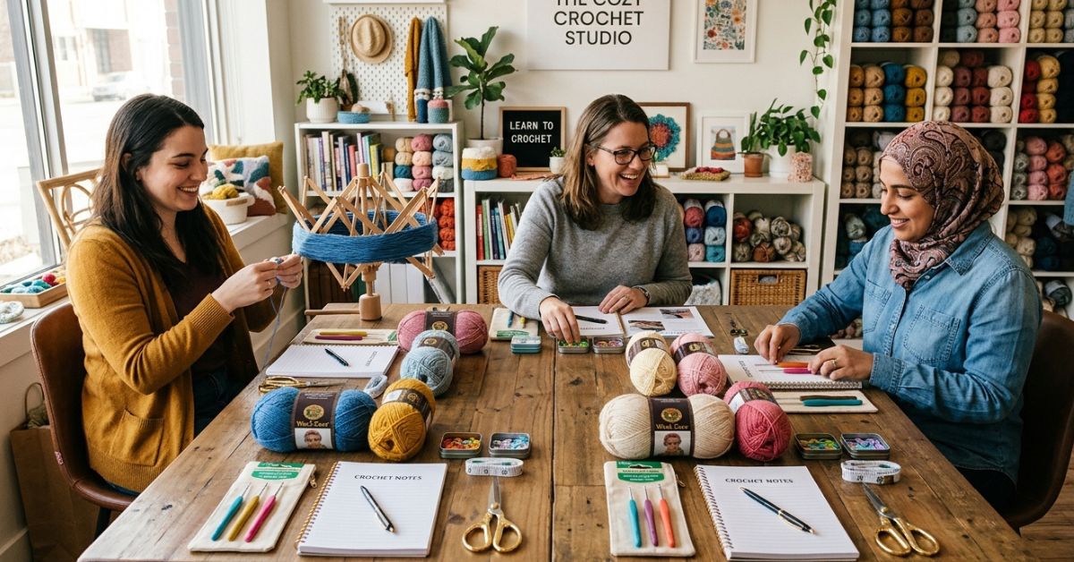 Beginner crochet classes what to expect in your first lesson and what supplies to bring