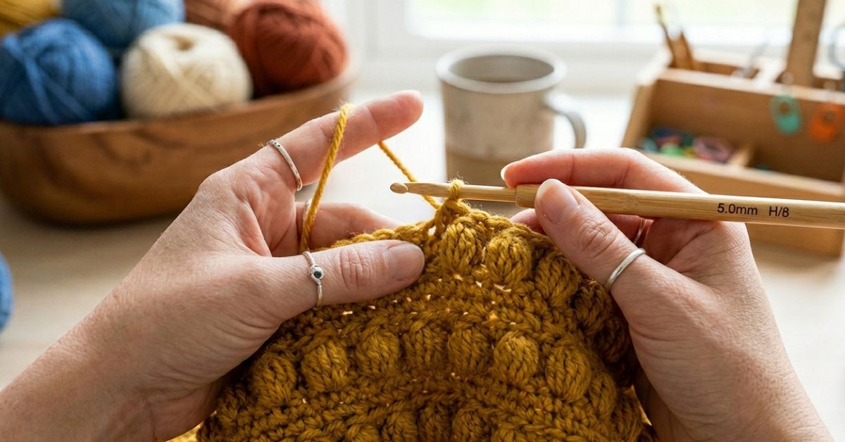Bobble stitch tutorial crochet a visual guide to mastering this beautiful pattern
