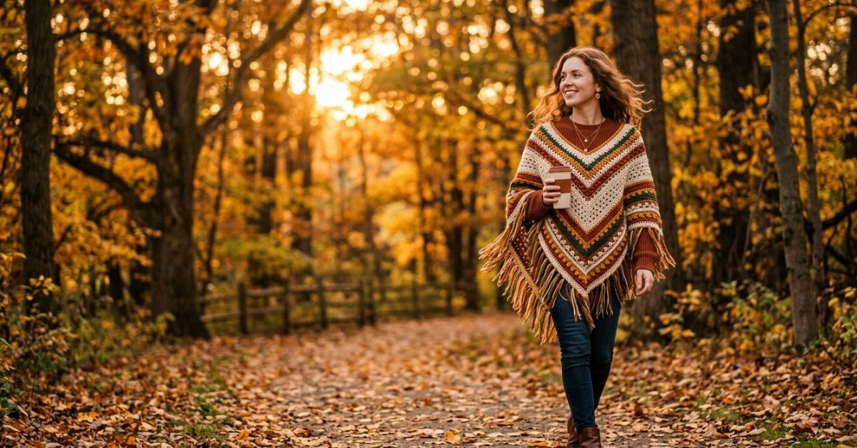 Crochet poncho tutorial creating a fashionable and warm wrap with easy stitch repeats