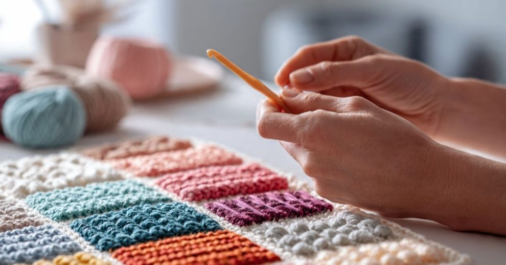 Crochet Stitches Chart: Visual Step-by-Step Guide with Clear Photo Examples
