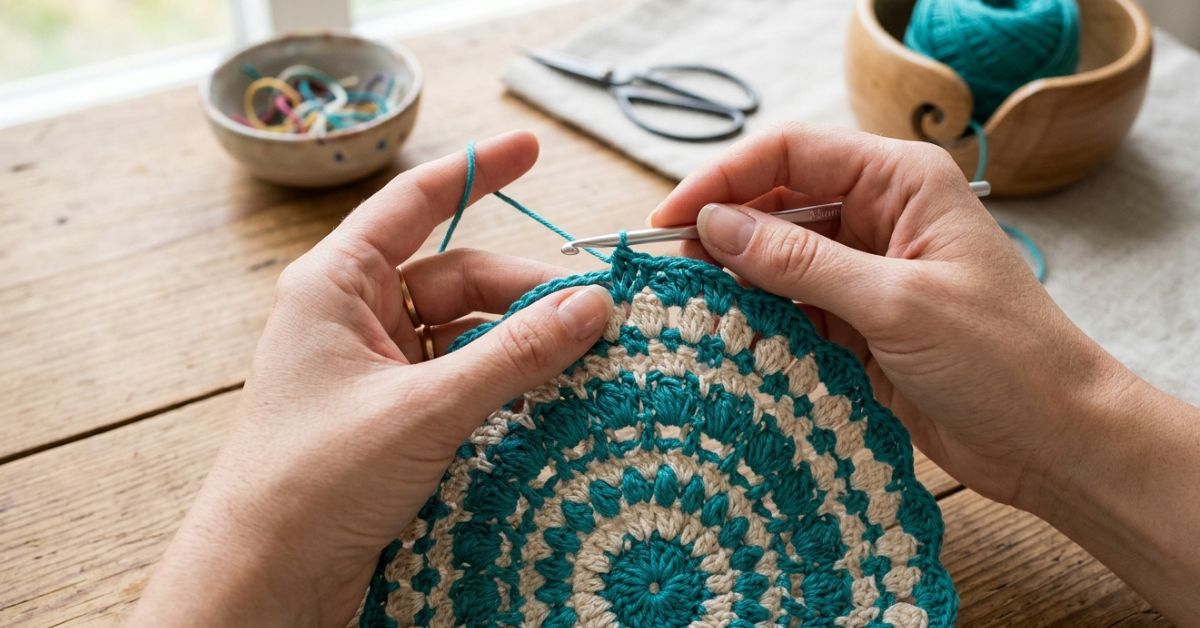 Slip stitch crochet tutorial how to join rounds and finish your edges like a pro now
