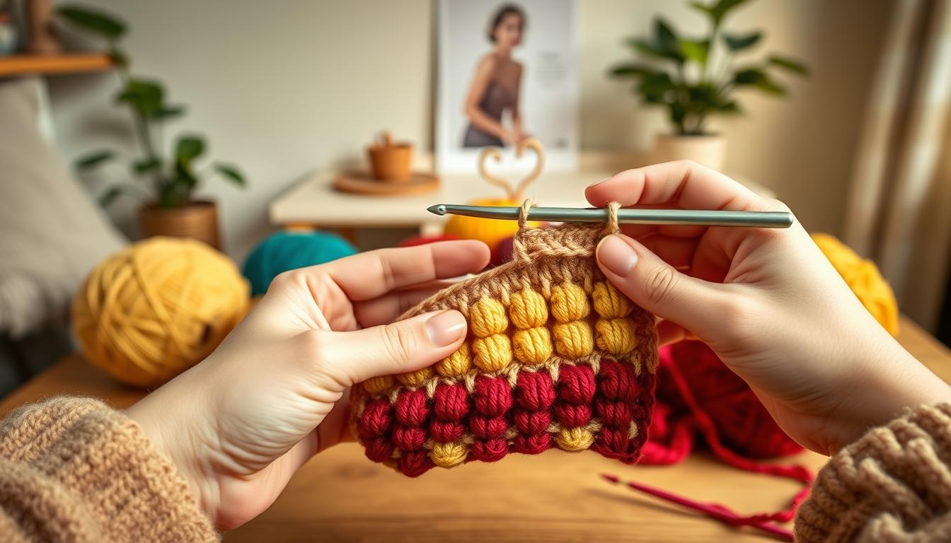 crochet bobble stitch tutorial