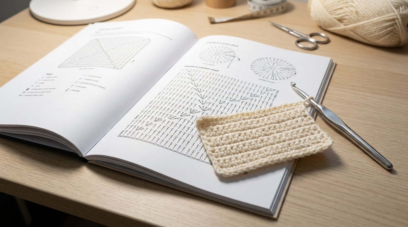 Crochet design patterns: standard symbols and instructions for flawless project results