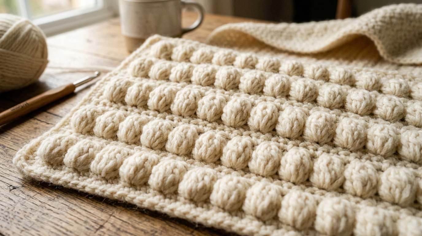 Puff stitch tutorial crochet: master this fluffy and textured stitch for cozy blankets