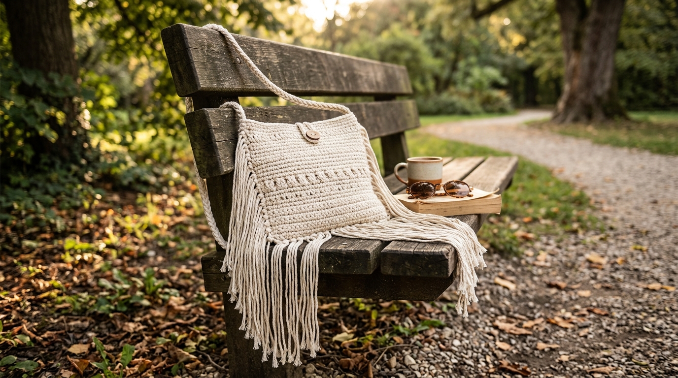 Crochet purse tutorial: craft a beautiful boho pouch with fringe accents in just one day