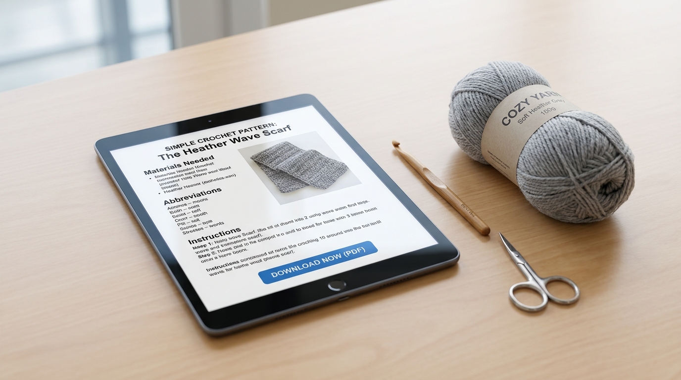 Simple crochet pattern free: discover easy designs to download without spending a dime