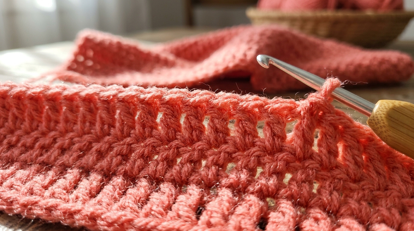 Double crochet stitch tutorial: add height and flexibility to your blankets right away