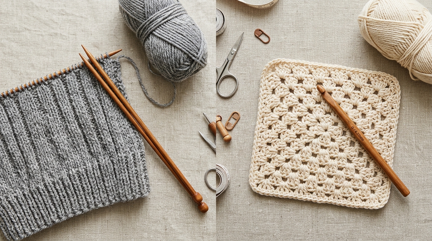 Knitting and crochet lessons: choose the right yarn craft for you with expert guidance